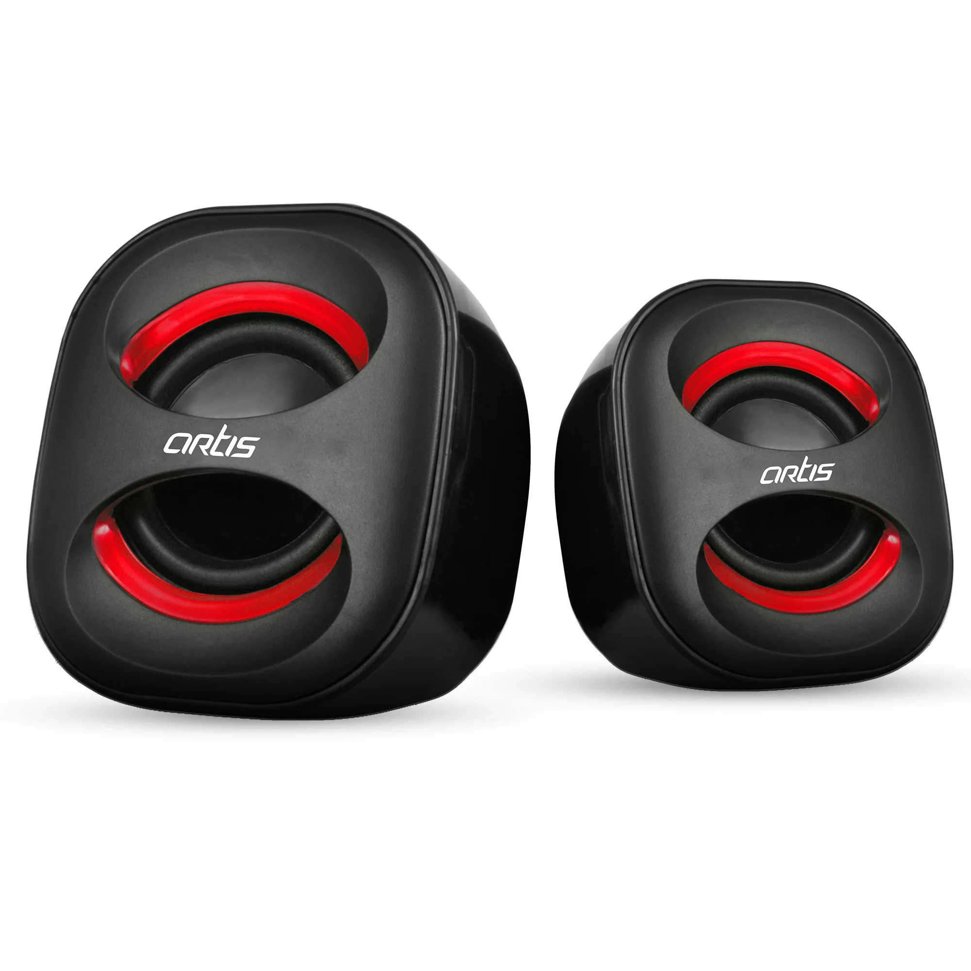 ARTIS MINI 2.0 USB Multimedia Speaker (Black-Red)
