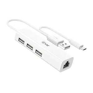 EVM USB 2.0 + RJ 45 HUB (EVM H2) Dual Input Interface USB 2.0 And Type-C